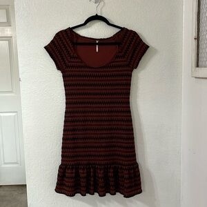 Free People ruffle mini dress size Small